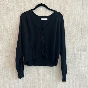 black zara cardigan